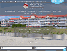 Tablet Screenshot of montrealbeachresort.com